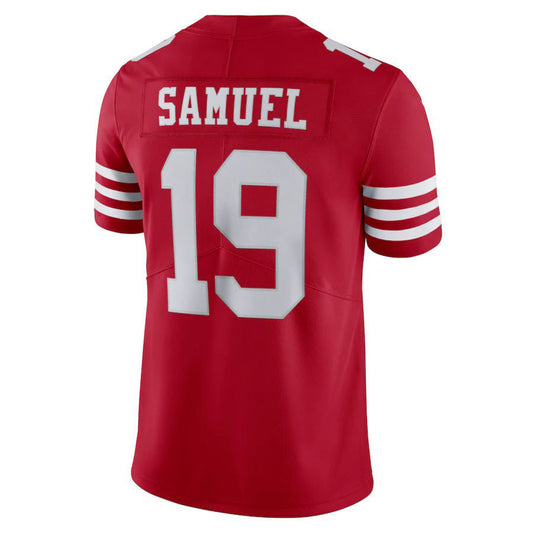 2022 SF.49ers #19 Deebo Samuel Red Stitched American Football Jerseys