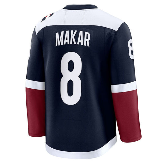 C.Avalanche #8 Cale Makar Fanatics Alternate Premium Jersey - Navy Stitched American Hockey Jerseys