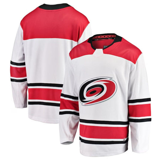 C.Hurricanes Fanatics Away Breakaway Jersey - White Stitched American Hockey Jerseys