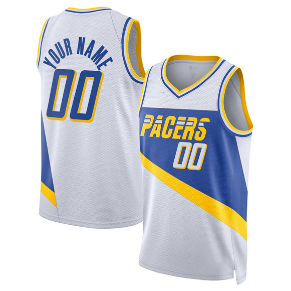 Custom IN.Pacers Active Player White 2025-26 City Edition Stitched Basketball Jersey