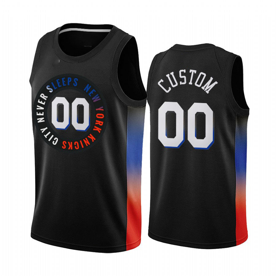 Custom K.Personalized Black Swingman 2020-21 City Edition Stitched Basketball Jersey