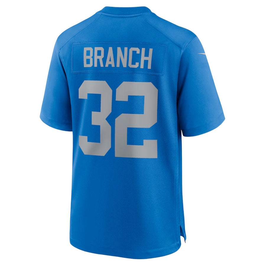 D.Lions #32 Brian Branch Blue Alternate Game American Football Jerseys