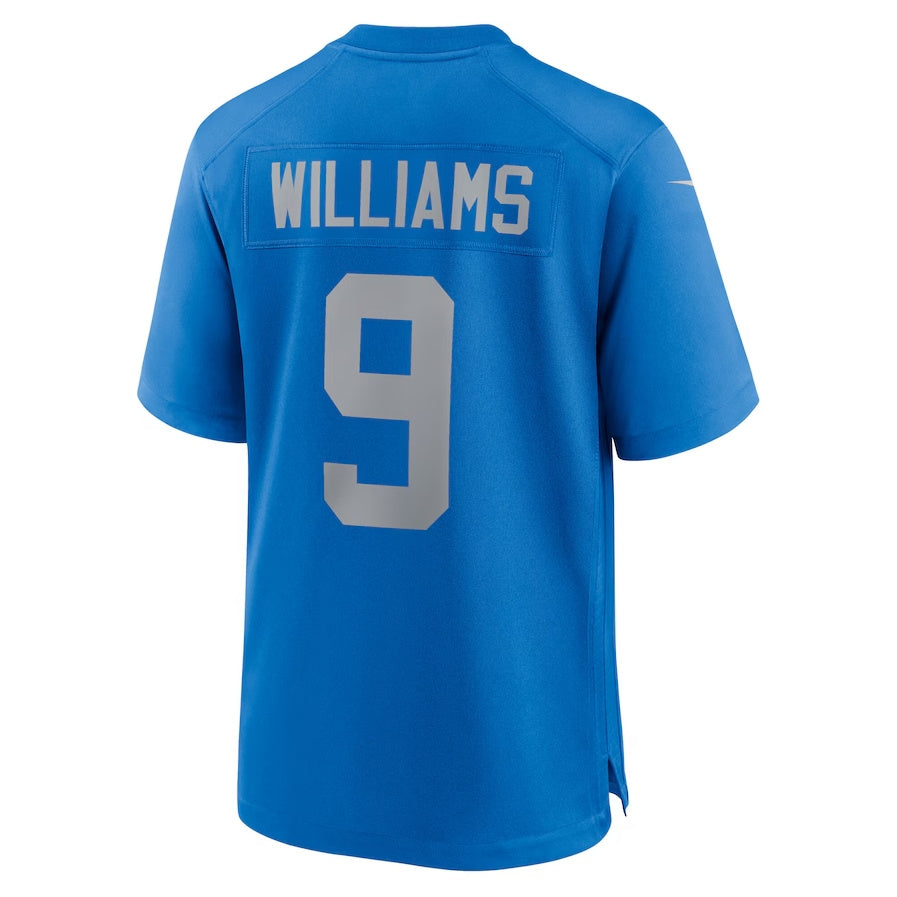 D.Lions #9 Jameson Williams Blue Alternate Game Stitched American Football Jerseys