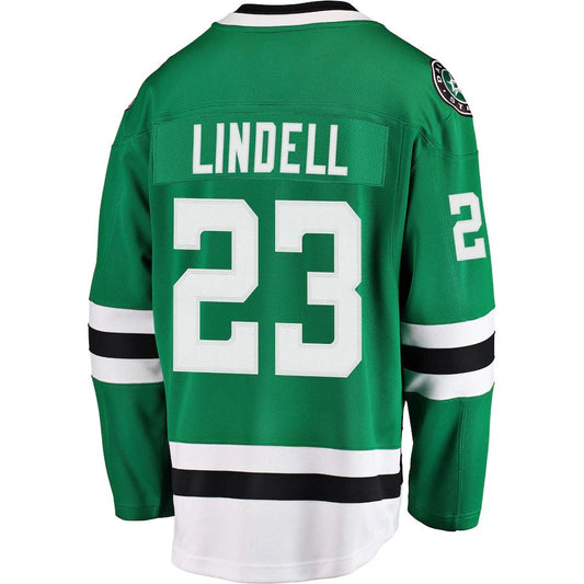 D.Stars #23 Esa Lindell Fanatics Branded Breakaway Jersey  Kelly Green Stitched American Hockey Jerseys