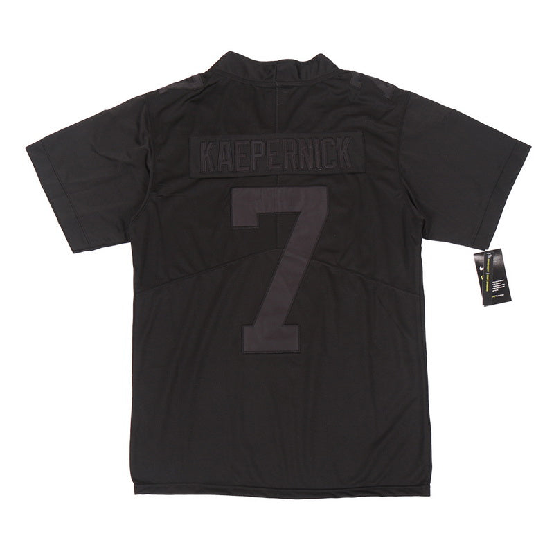 Men's New All Black #7 Colin Kaepernick Football Jerseys American Jersey