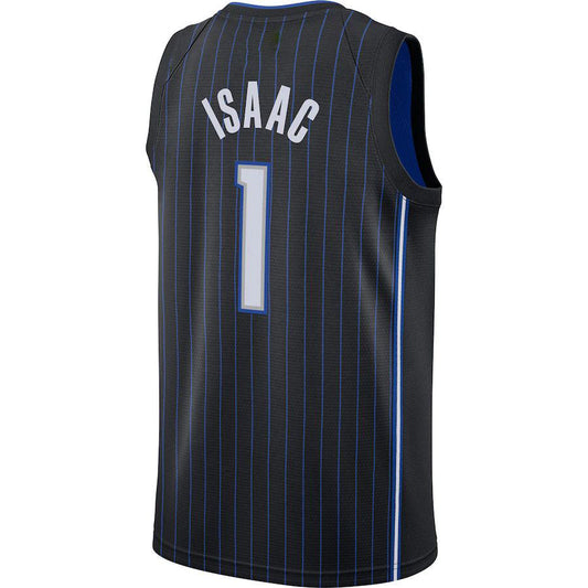 O.Magic #1 Jonathan Isaac 2020-21 Swingman Jersey  Icon Edition Black Stitched American Basketball Jersey
