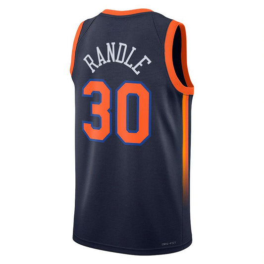 NY.Knicks #30 Julius Randle Jordan Brand 2022-23 Statement Edition Swingman Jersey Navy Stitched American Basketball Jersey
