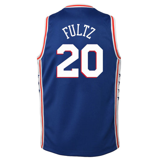 PH.76ers #20 Markelle Fultz Swingman Jersey Blue Icon Edition Stitched American Basketball Jersey