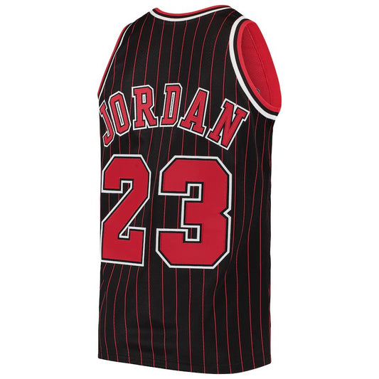 C.Bulls #23 Michael Jordan Mitchell & Ness 1996 Hardwood Classics Authentic Jersey Black Stitched American Basketball Jersey