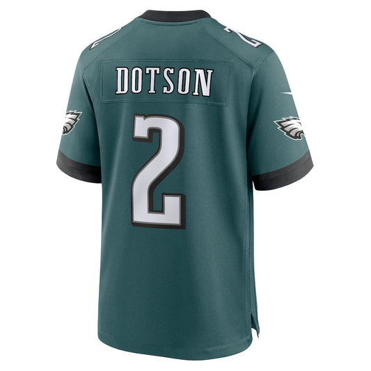 P.Eagles #2 Jahan Dotson Midnight Green Team Game Stitched American Football Jerseys