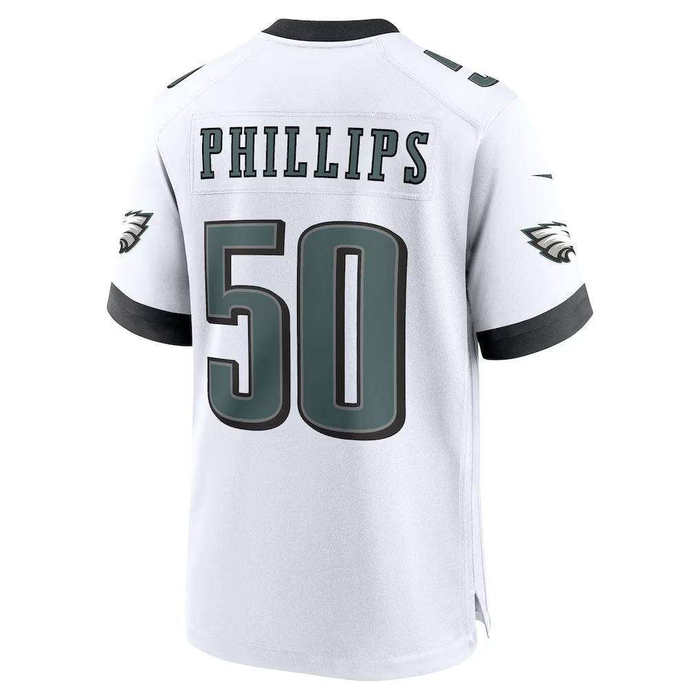 P.Eagles #50 Jaelan Phillips White Game Stitched American Football Jerseys