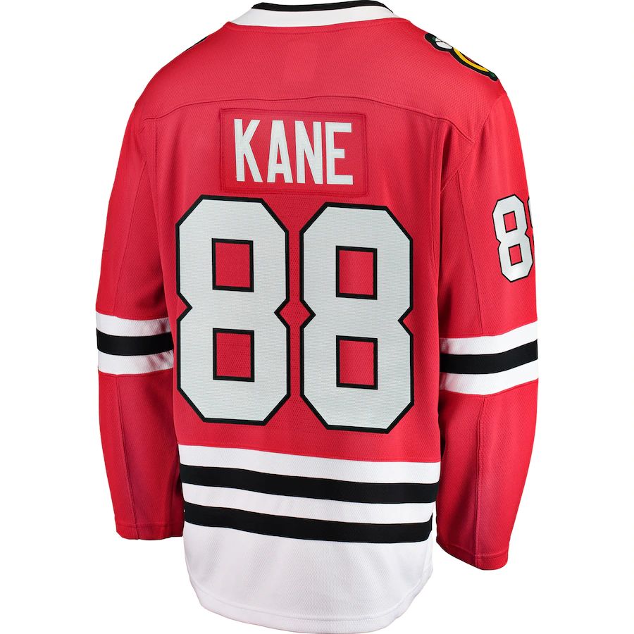 C.Blackhawks #88 Patrick Kane Fanatics Branded Breakaway Player Jersey Red Stitched American Hockey Jerseys