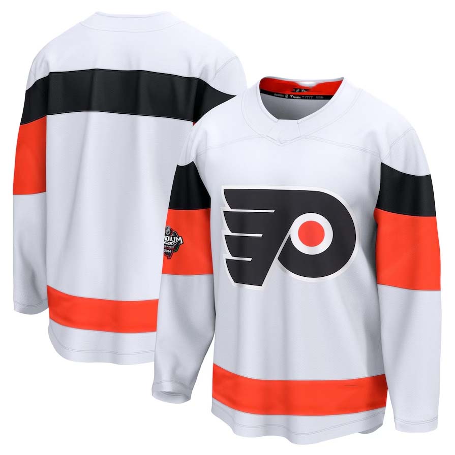 P.Flyers Fanatics 2024 Stadium Series Breakaway Jersey ¨C White Stitched American Hockey Jerseys