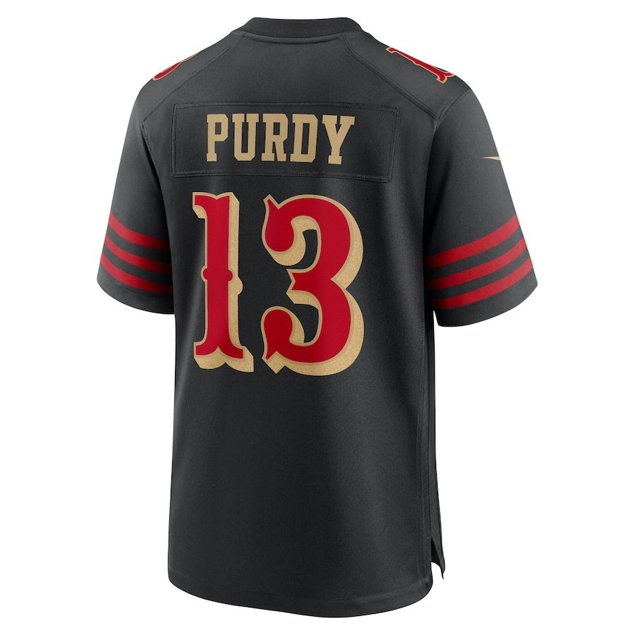 SF.49ers #13 Brock Purdy 2025 Rivalries Collection Game Jersey - Black Stitched American Football Jerseys