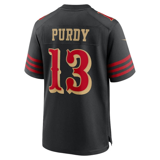SF.49ers #13 Brock Purdy 2025 Rivalries Collection Game Jersey - Black Stitched American Football Jerseys