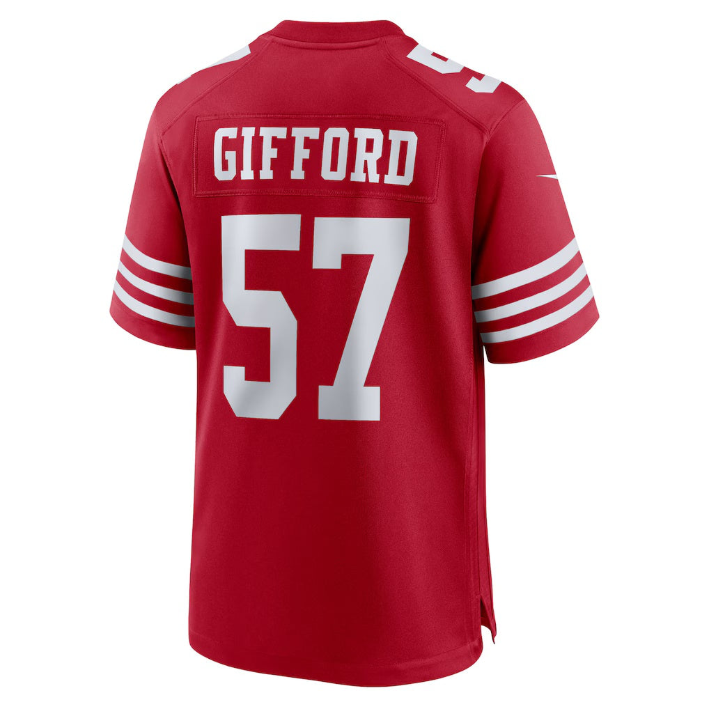SF.49ers #57 Luke Gifford Scarlet Team Game Stitched American Football Jerseys