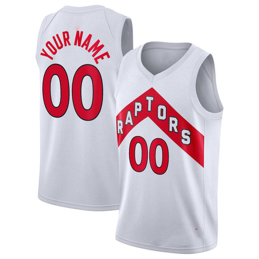 Custom T.Raptors Swingman Jersey Association Edition White Stitched Basketball Jersey